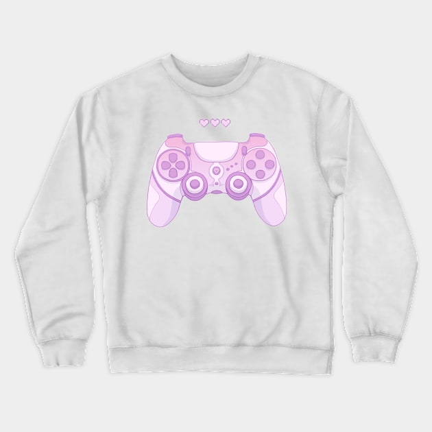 Cute game controller Purple Crewneck Sweatshirt by Avalon